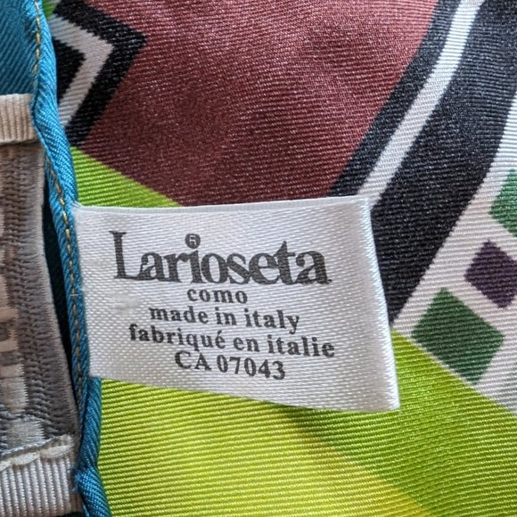 SOLD 100% Silk Scarf - Made in Italy - Picture 6 of 9